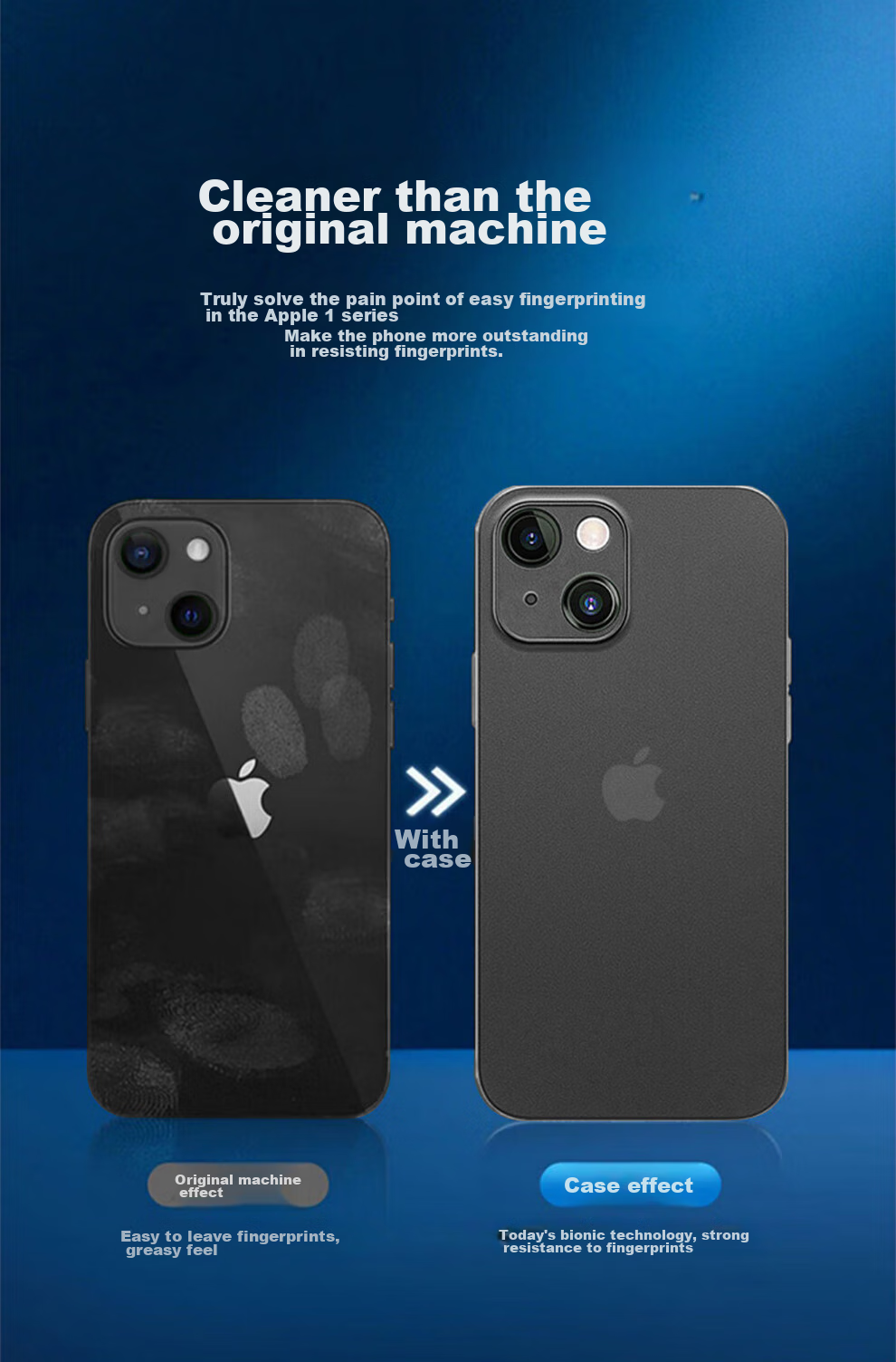 Чехол HOLDZU для Apple iPhone 15, противоударный, ультратонкий, матовый, с защитой камеры, черный