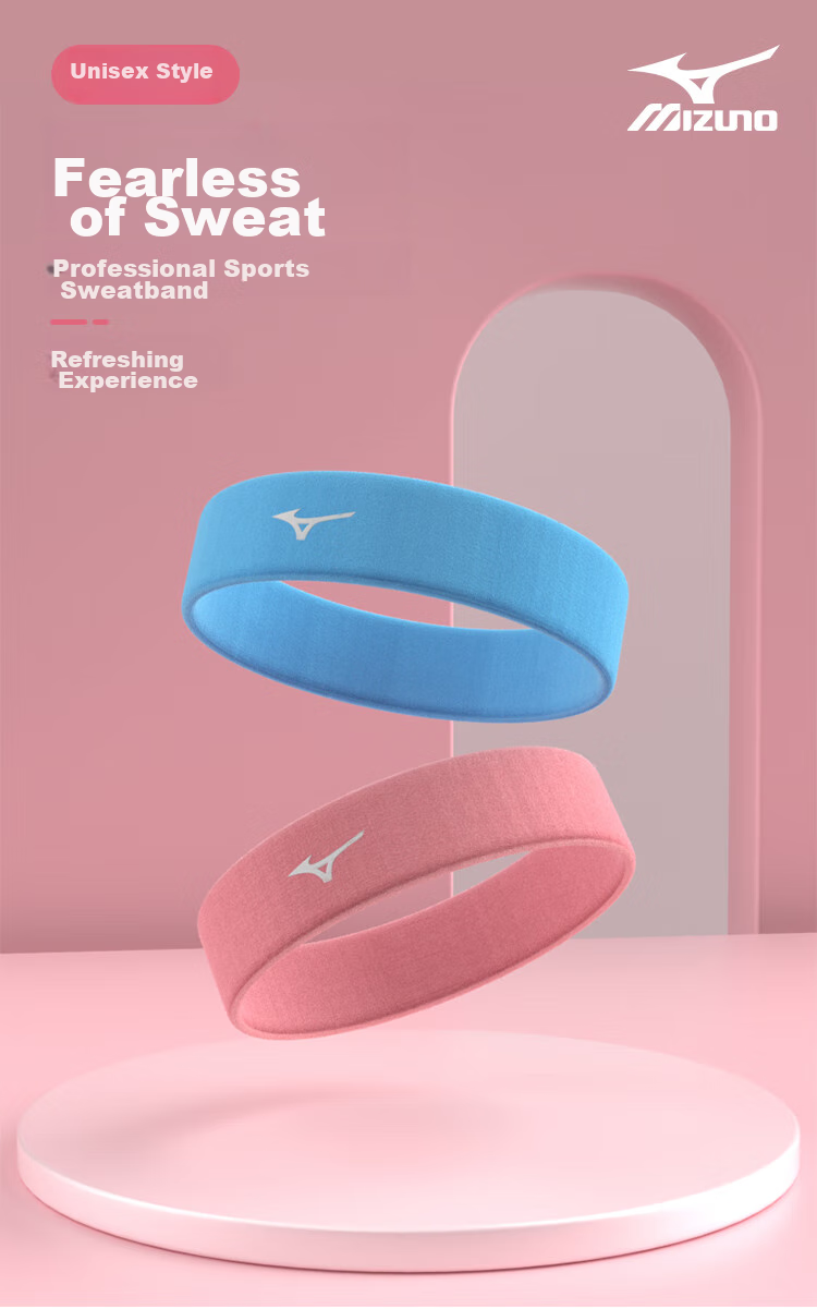 Спортивная повязка на голову MIZUNO для мужчин и женщин, для бега, баскетбола, фитнеса, впитывающая пот, дышащая, 1 шт.