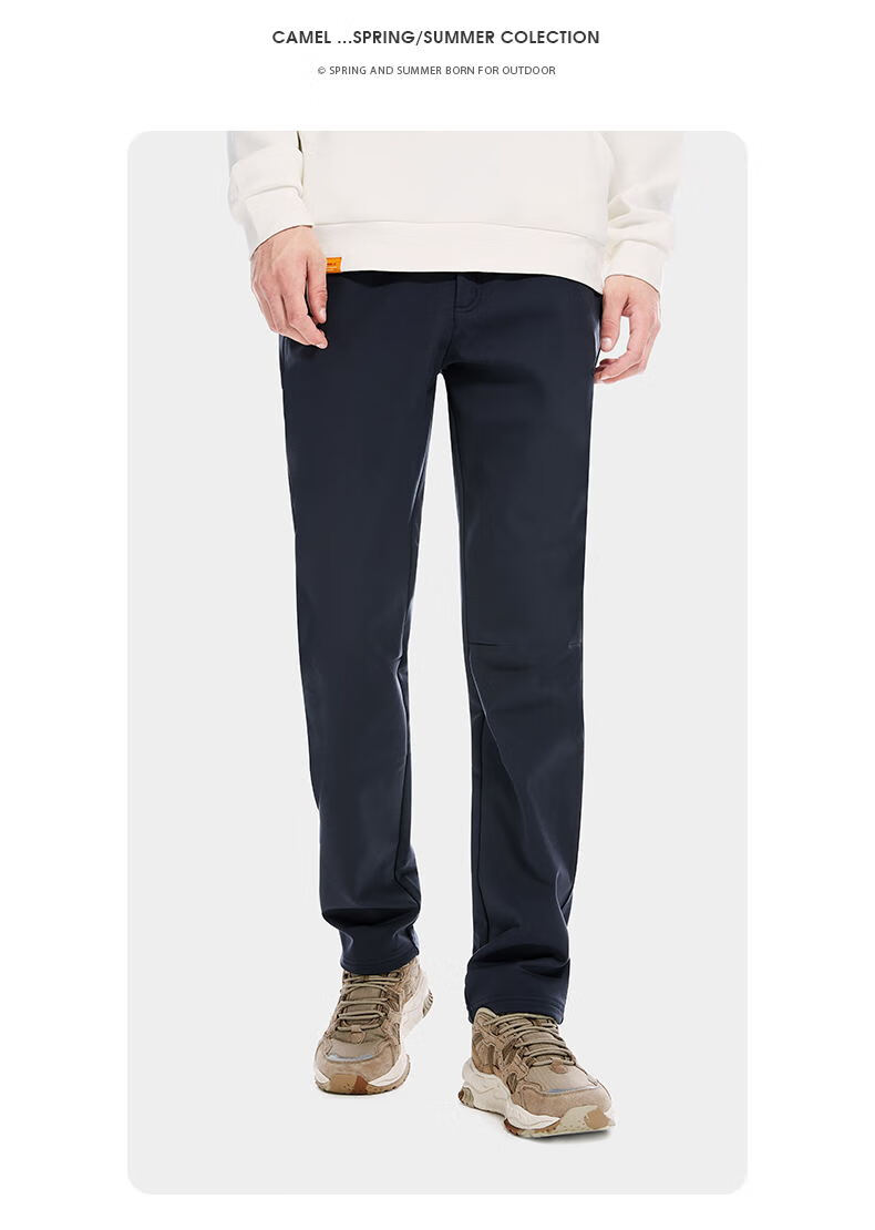 CAMEL Outdoor Мужские софтшелл брюки, теплые, на флисовой подкладке, ветрозащитные, водоотталкивающие, для хайкинга