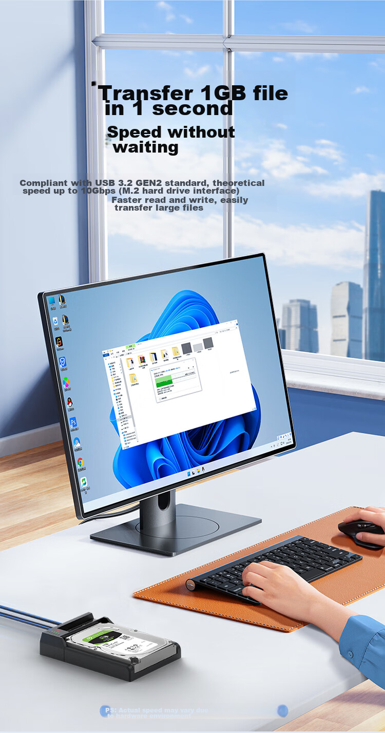 Клонер жестких дисков UNITEK M.2 NVMe/SATA, док-станция для клонирования 2.5/3.5 дюйма, внешний корпус для HDD/SSD, для чтения и копирования данных
