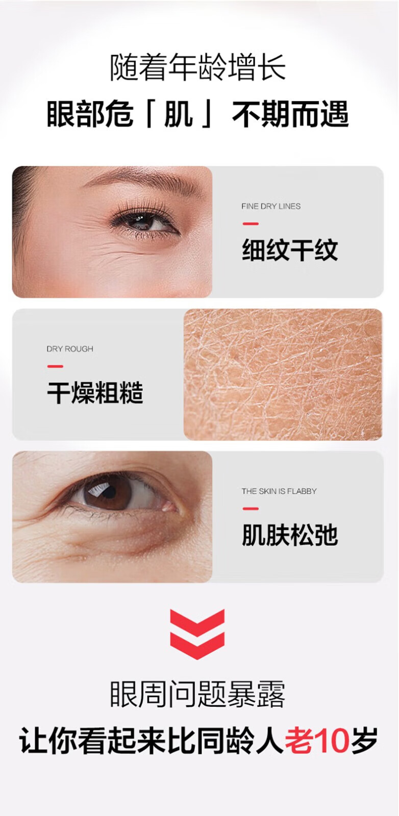 同仁堂抗皱紧致眼霜淡化细纹提拉紧致黑眼圈眼袋补水保湿男女士眼部精华