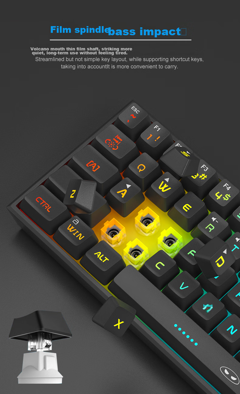 Компактная проводная клавиатура MageGee TS91