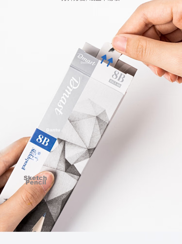 Карандаши чернографитные Deli HB Premium Art Drawing Pencils, 12 шт. в коробке, HB, деревянные, шестигранные, артикул RK3-HB