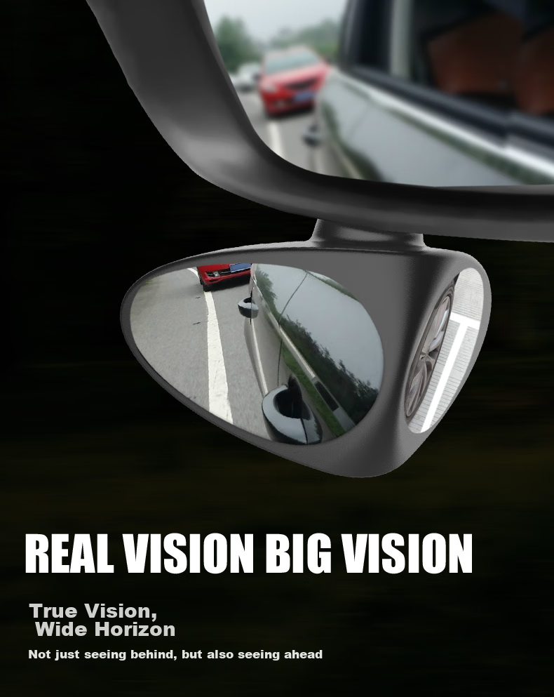Зеркало для контроля слепых зон Dijialun, автомобильное, переднее и заднее, маленькое круглое, с регулировкой на 360 градусов, высокой четкости, для автомобиля, пассажирская сторона