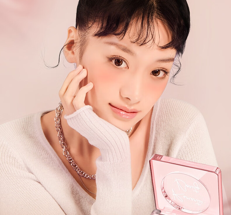 罗小曼（ROMANTIC BEAUTY）腮红高光一体盘修容盘提亮肤色腮红膏腮蓝自然元气显色生日礼物女 【气泡腮红】#F19碎金桃