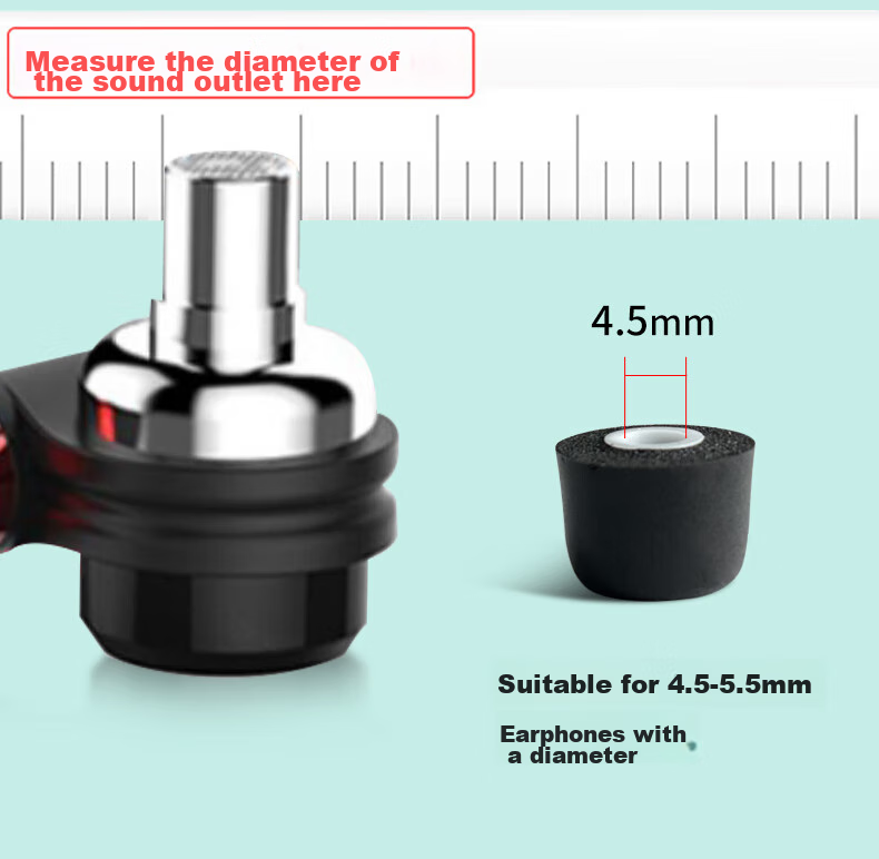 Masentek Насадки из пены с эффектом памяти для наушников Sennheiser IE900/200/300/600, мягкие хлопковые насадки 4.0, сменные защитные чехлы, средний размер, 1 пара