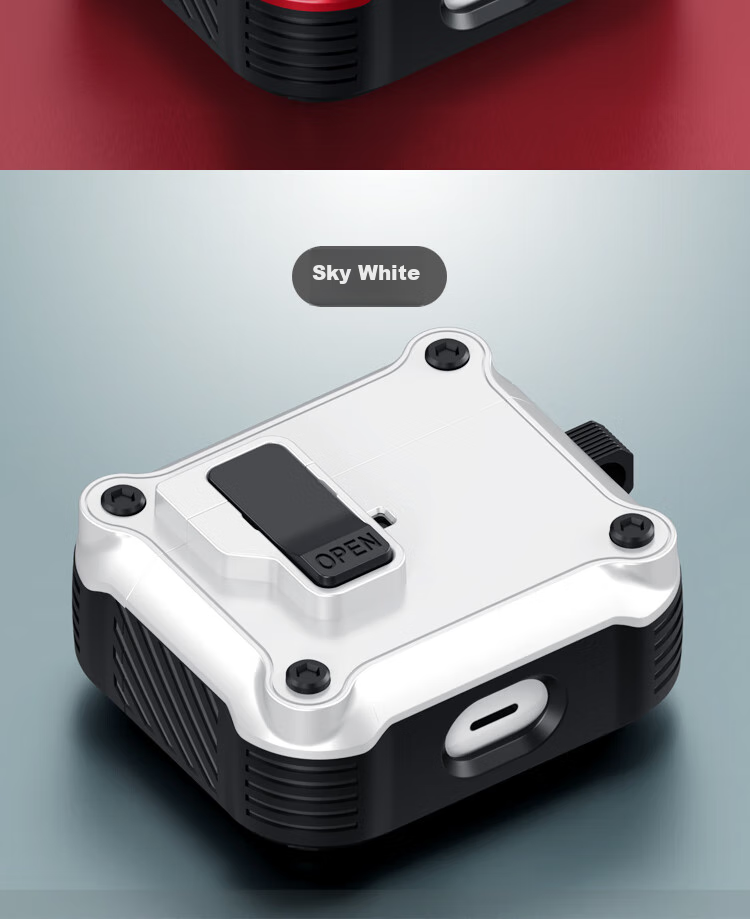 Чехол ESCAPE для AirPods 4, защитный противоударный чехол с магнитным замком, белый
