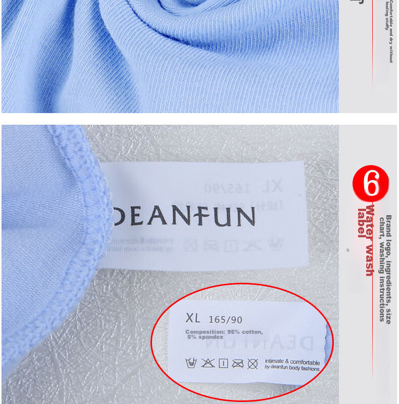 Женские трусы Deanfun, серия Sweetheart, с принтом, хлопок, Средняя посадка, размер XXL, 4 шт. в подарочной упаковке