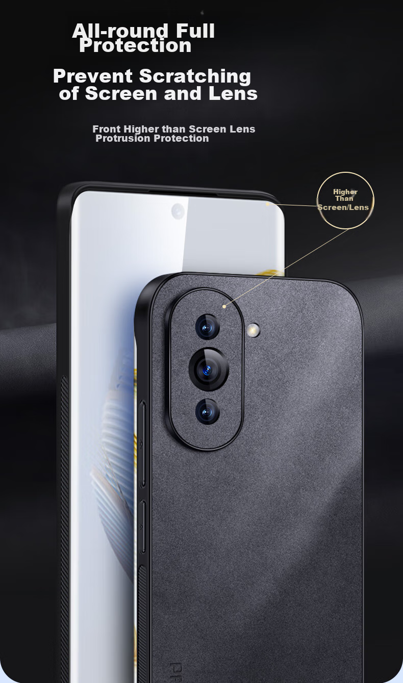Чехол для Huawei Nova 10, противоударный, с защитой камеры, силиконовый, бизнес-стиль, серый