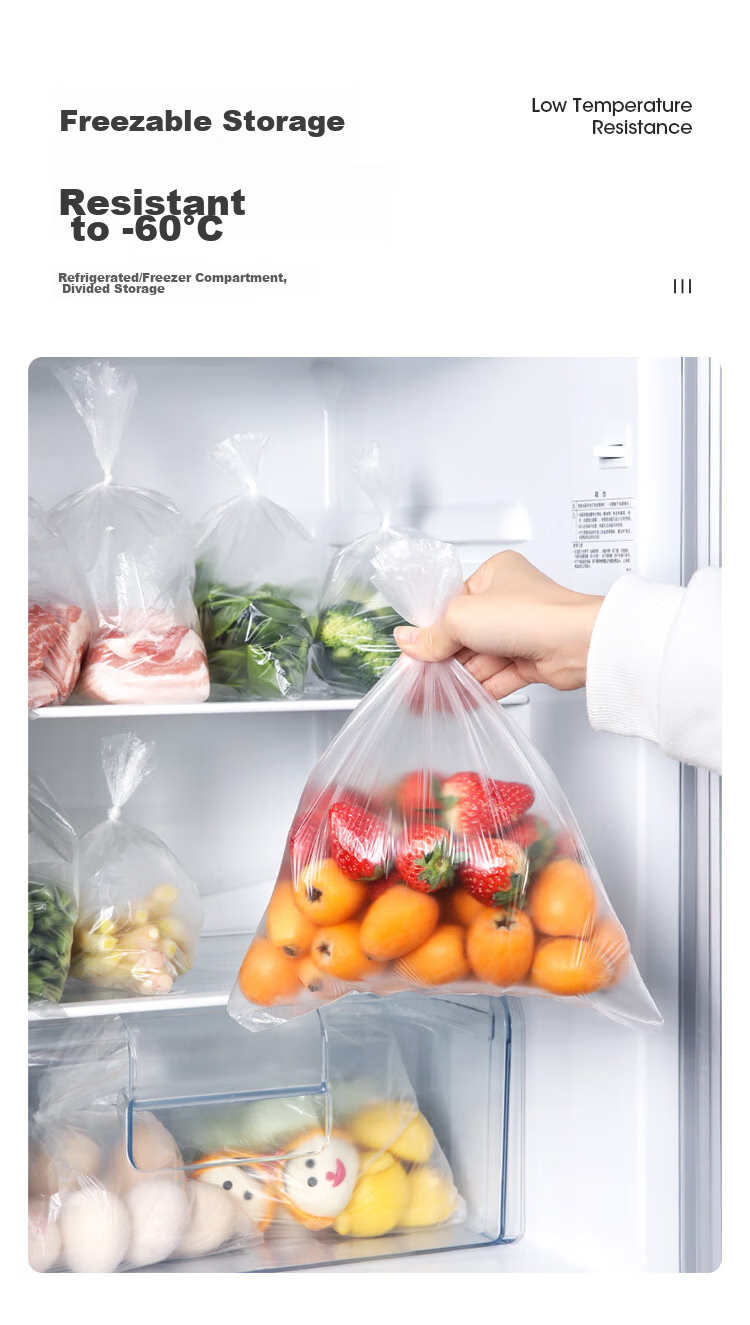 Пакеты для хранения продуктов MARYYA, пищевые, одноразовые, перфорированные, средний размер 20*30 см, для холодильника, 260 штук