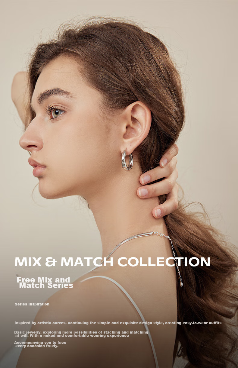 Серьги Arsis [Xu Yan's Choice] Versatile Flowing Earrings, универсальные, для подруги, подарок на Новый год и День святого Валентина