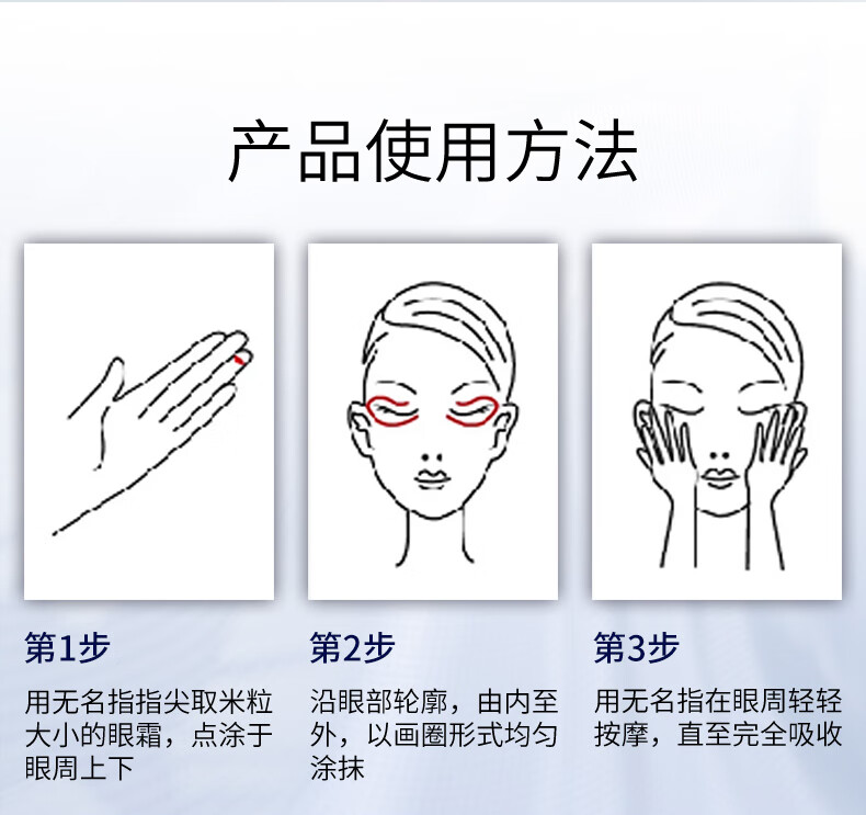 修正 多效修护眼霜1支装 淡化细纹平复黑眼圈眼袋紧致补水保湿精华 男女士通用25g/支