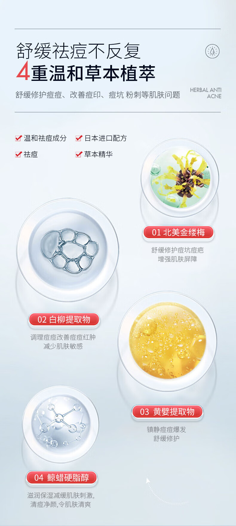 国药精养祛痘膏去痘疤淡化痘印痘坑修复痘肌亮肤青春痘40g