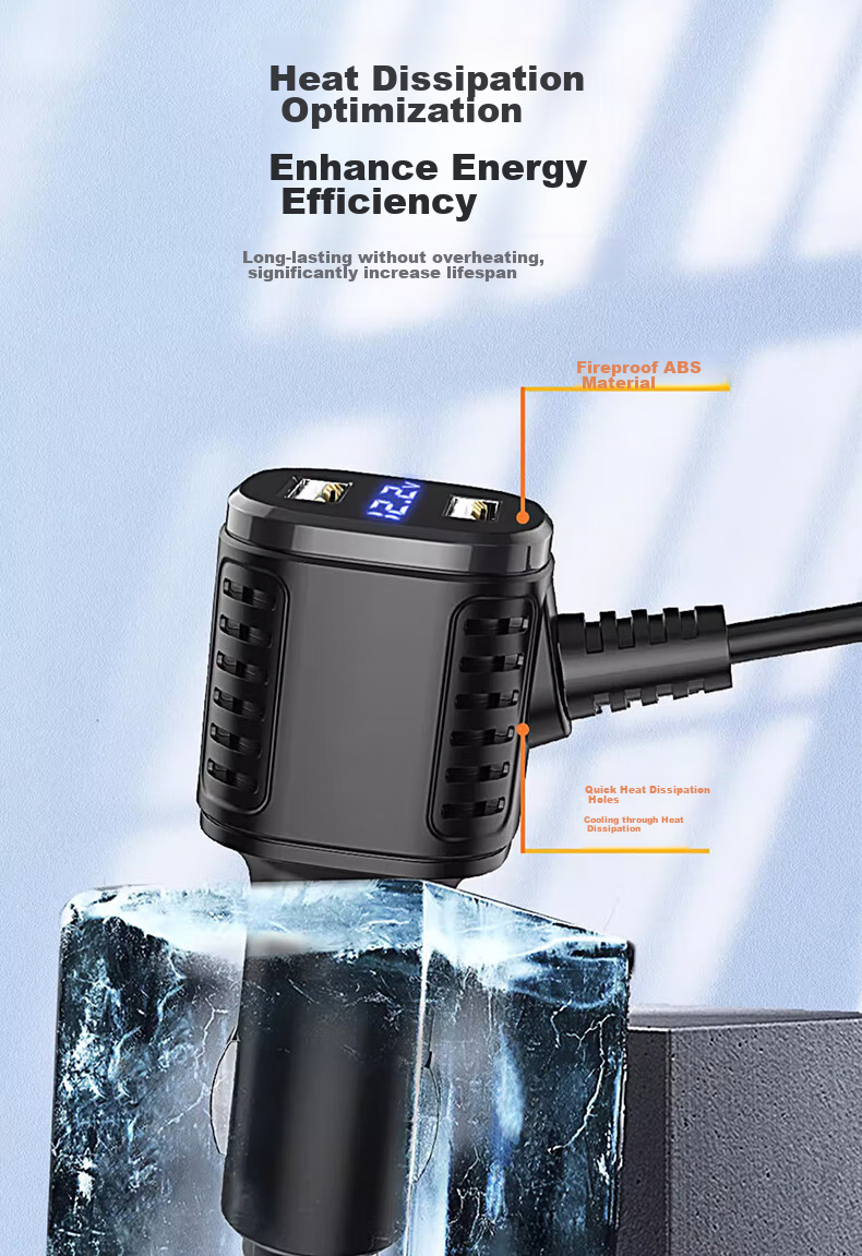 Автомобильное зарядное устройство с двумя USB