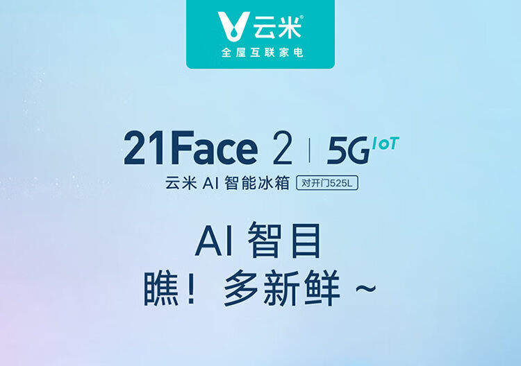 云米(VIOMI)21Face系列525L对开门智目大屏冰箱BCD-525WMLA(U3)+10公斤洗烘一体臻彩显示屏WD10FT-G6A