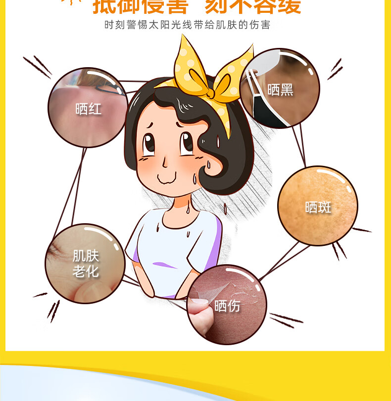 春夏（SPRING&SUMMER） 轻盈倍护防晒霜SPF50+PA+++50g防汗清爽隔离护肤品