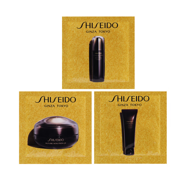 资生堂（SHISEIDO）时光琉璃体验装（柔肤液 2ml+洁面1.5ml+眼唇霜1ml）
