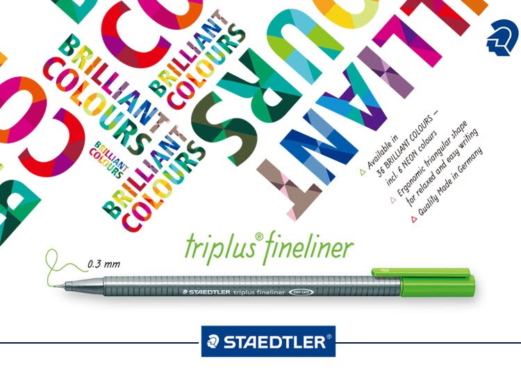 Набор маркеров STAEDTLER 334-9, 0.3 мм, водорастворимые, быстросохнущие, художественные, черные, 5 шт.