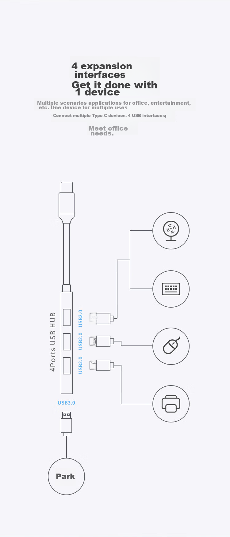 USB-C хаб-адаптер