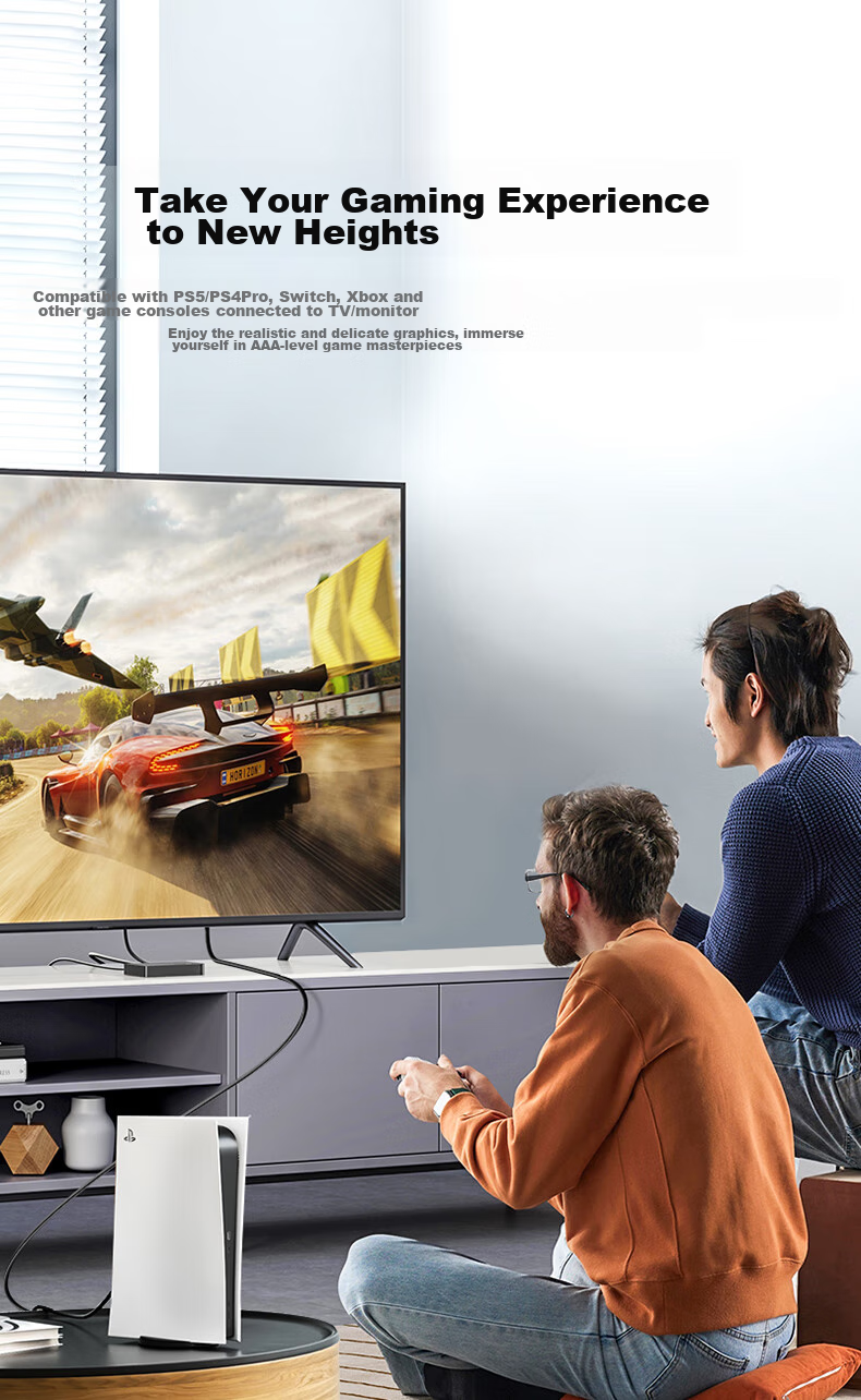 Кабель HDMI Shengwei версии 2.1, 1 метр, 8K 60Hz 4K 240Hz, для ноутбуков, ТВ-приставок, мониторов, проекторов, AHH4010G, совместим с HDMI 2.0