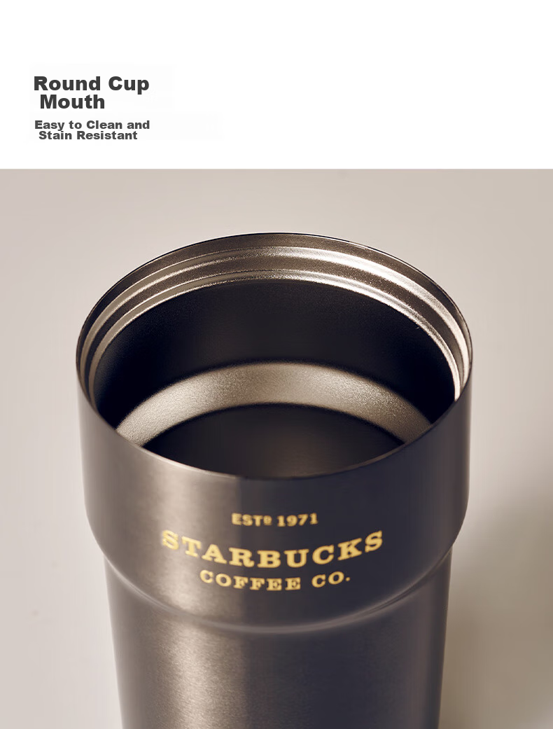 Starbucks Кофейная сокровищница, золотой поток, двойное питье, термокружка из нержавеющей стали, 365 мл, автомобильная кружка, кружка для кофе, подарок на День святого Валентина