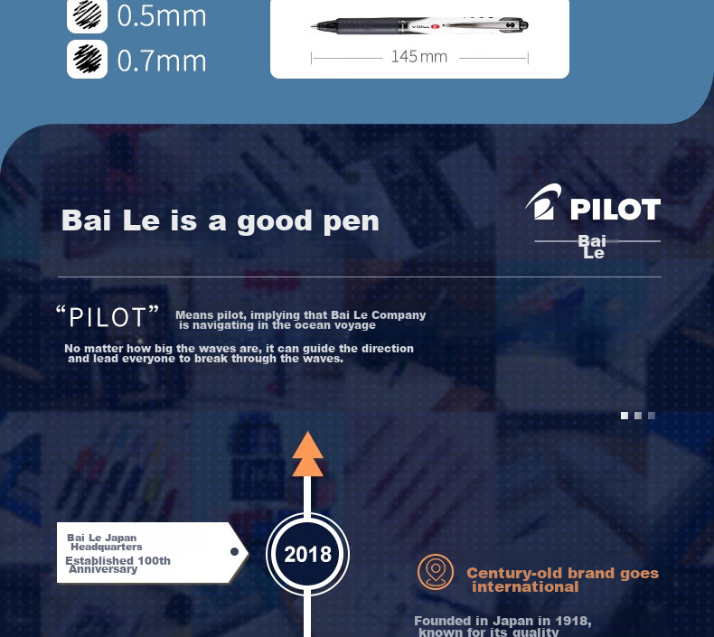 Ручка гелевая PILOT Retractable Weibao Panda Pen BLRT-VB7, 0.7 мм, синяя, 1 шт.