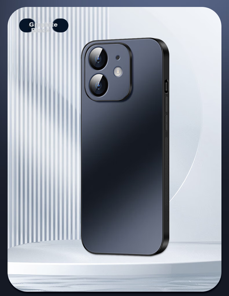 Чехол для iPhone 11 Shangsu AG Frosted, черный, деловой стиль, противоударный