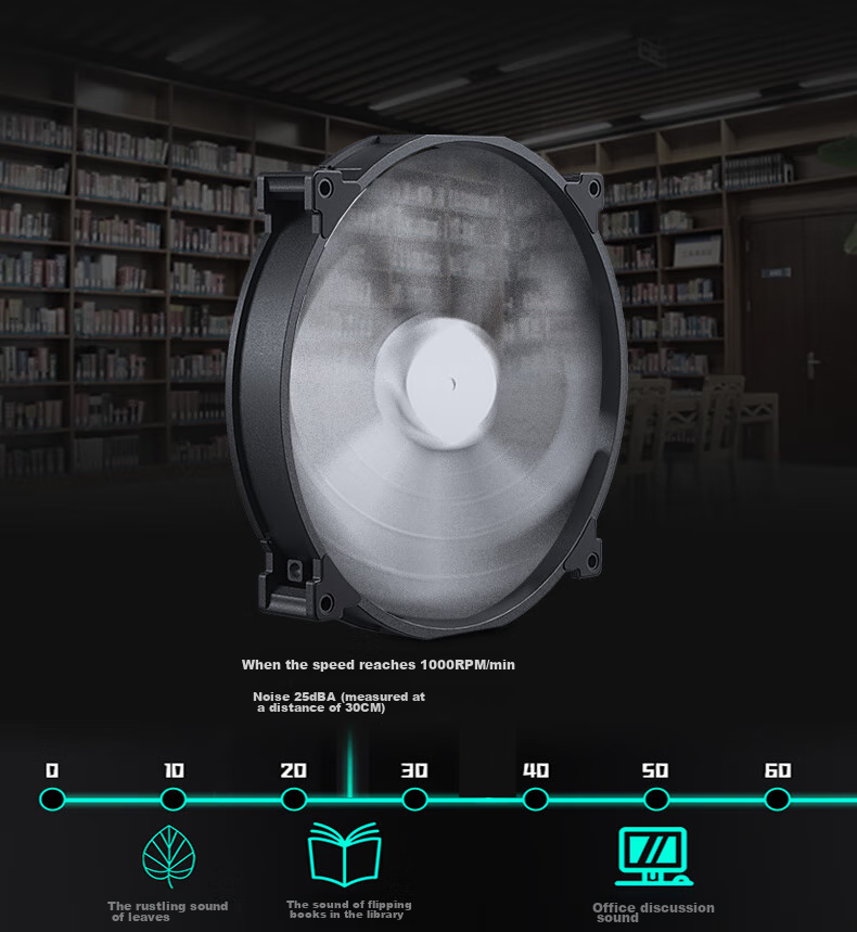 Компьютерный вентилятор PHANTEKS F200SP, 200 мм, высокопроизводительный, с гидравлическим подшипником, толщиной 30 мм, низким уровнем шума, антивибрационный, с винтами, 4-контактный PWM, без подсветки, белый