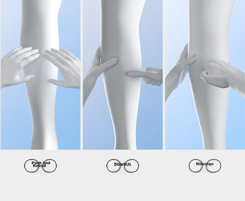 Массажер для ног Keepfit KPF-Leg07 с функцией теплового компресса для коленей, автоматическое разминание для бедер и икр, улучшение кровообращения, подарок на праздник