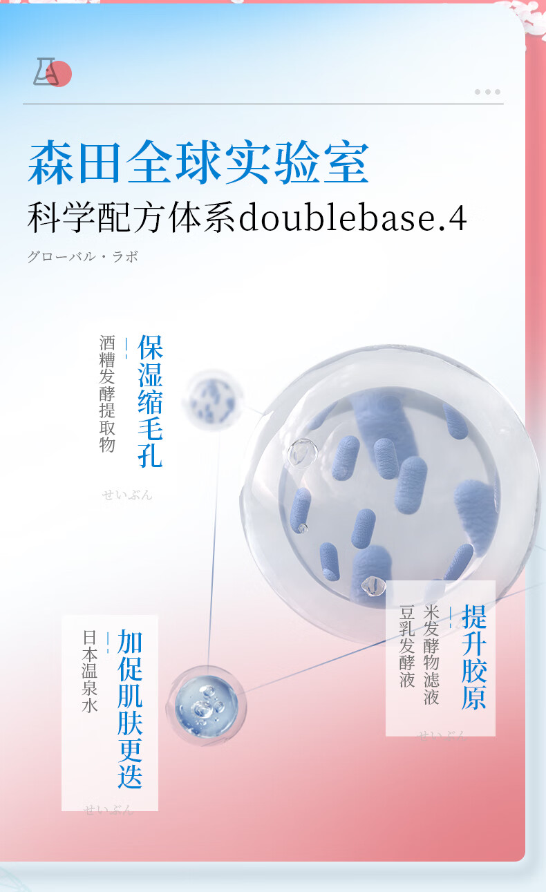 森田白米发酵水感面膜 玻尿酸补水保湿细致收缩毛孔提亮30gx5片/盒