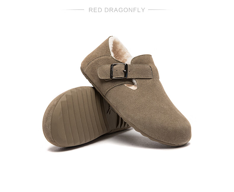Женские туфли RED DRAGONFLY, осенне-зимние, на плоской подошве, с круглым носком, винтажный стиль, артикул WBB34453, цвет верблюжий, размер 37