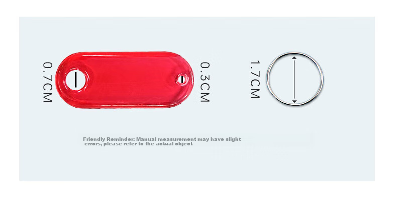 Брелок Befon 7212, цветной, идентификационная табличка, 50 шт.