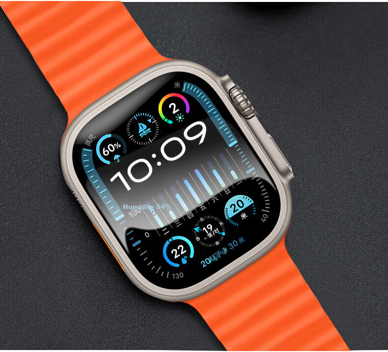 Защитная пленка Smorss для Apple Watch Ultra 3/2/1, гидрогелевая пленка, защита от отпечатков пальцев, 2 шт.