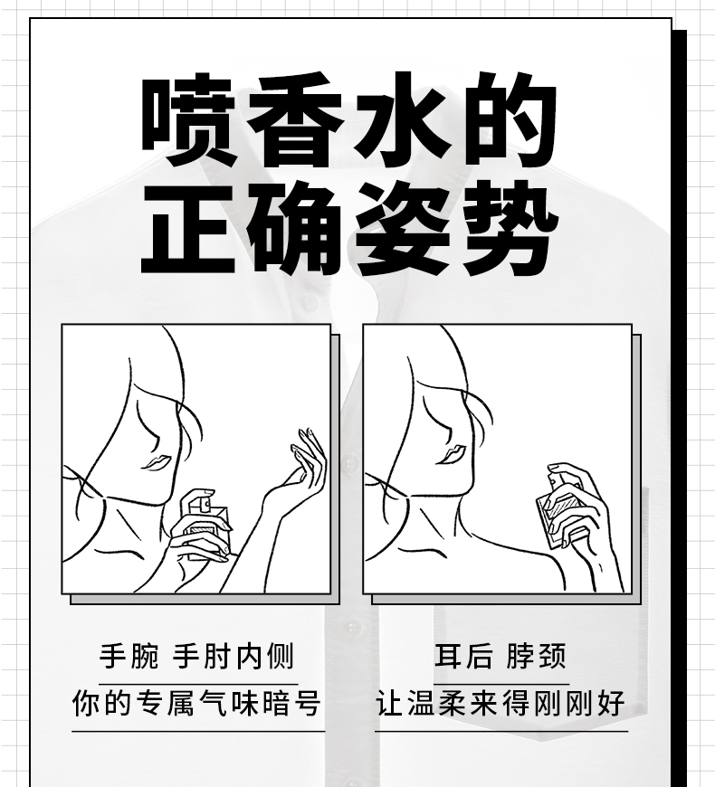 氣味圖書館（SCENT LIBRARY）白衬衫香水50ml中性香持久留香淡香水节日生日礼物礼盒送男女友
