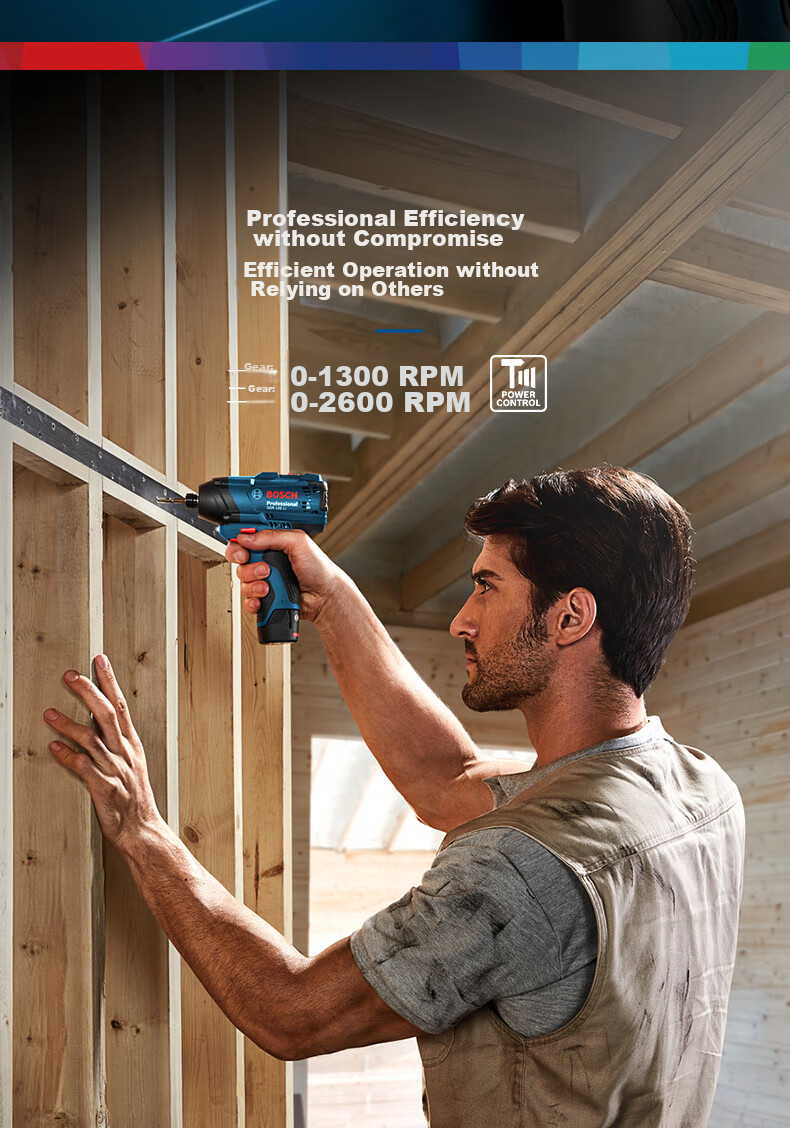 Ударный гайковерт BOSCH GDR 120-LI, 12В, 100 Нм, 2.0 Ач, литий-ионный аккумулятор, многофункциональный для затяжки и установки