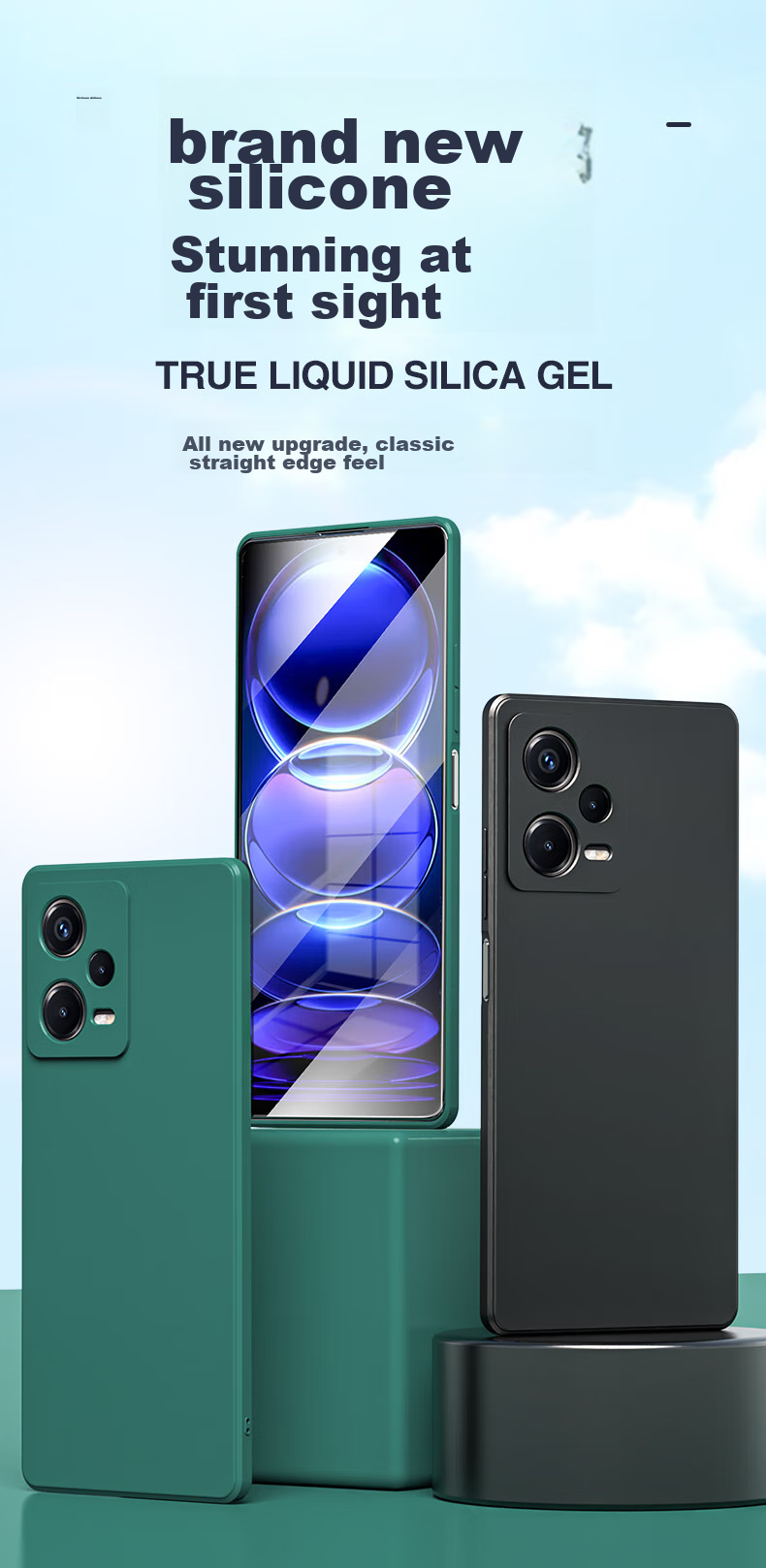 Чехол для Xiaomi Redmi Note 12 Pro+ HotFire, силиконовый, противоударный, черный