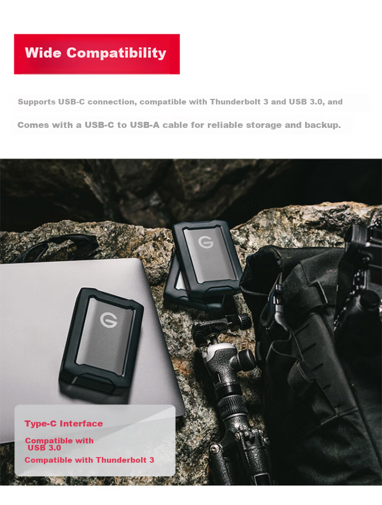 Портативный жесткий диск G-DRIVE ArmorATD, 5 ТБ, USB Type-C/USB 3.2, механический, 2.5 дюйма, внешний