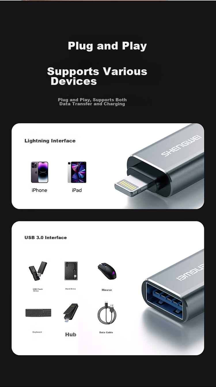 Адаптер Lightning на USB