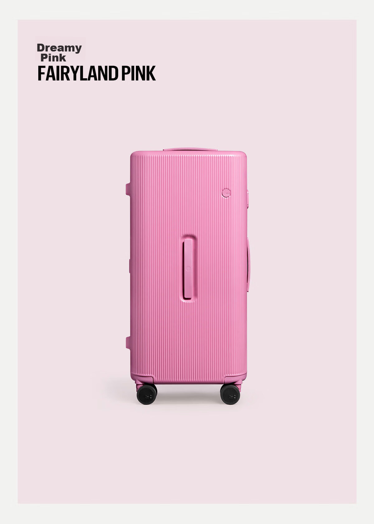 Чемодан ITO TRUNK, большой, стильный, женский, для путешествий, цвет Dream Pink, 26 дюймов