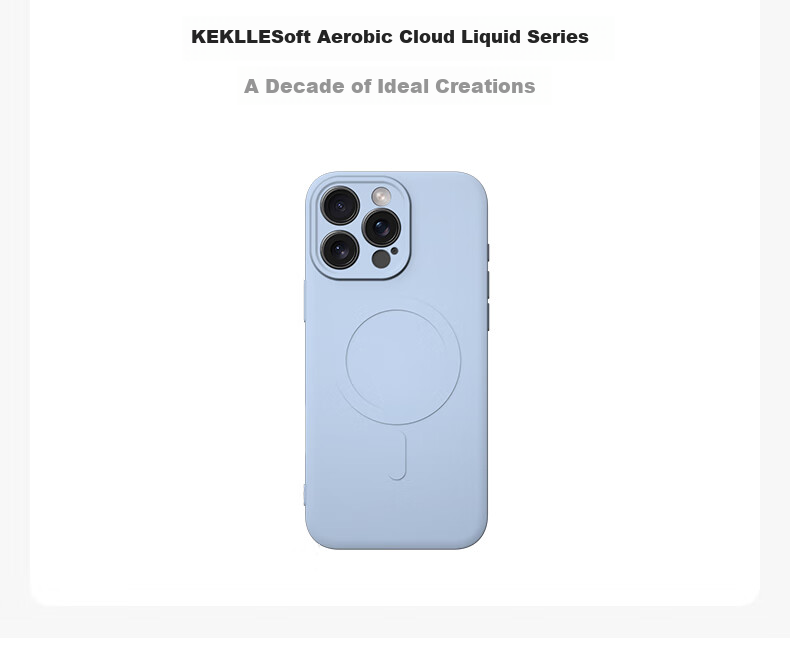 Чехол KEKLLE с магнитной защитой для iPhone 14, противоударный, силиконовый, черный