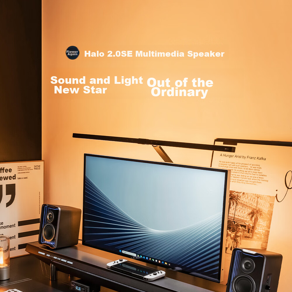 Портативная колонка Edifier Halo 2.0 SE, Bluetooth, USB, AUX, с подсветкой, белая