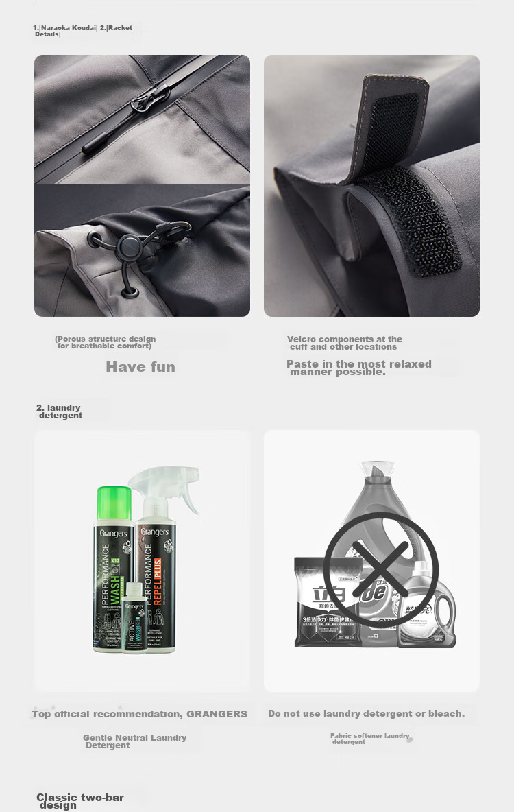JD Original Chamois 500 Мужская и женская ветровка, водонепроницаемая, эластичная, однослойная, цвет: обсидиановый черный, размер 3XL
