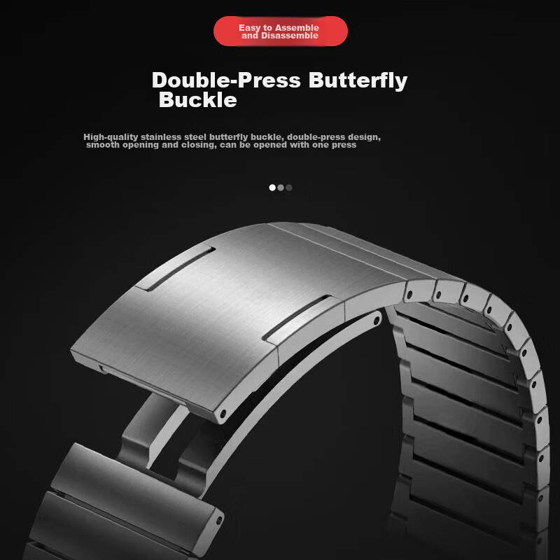 Ремешок Weiqiantu для Apple Watch Ultra2/S10/S9/8/7/SE/6, из чистого титана, с быстросъемными застежками-бусинами, серебристый, 49/45/44 мм