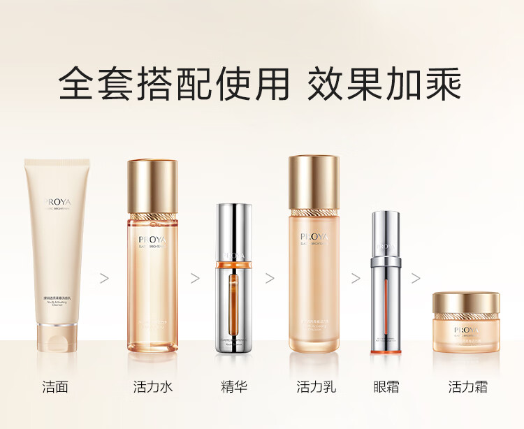 珀莱雅（PROYA）双抗青春活力套装套盒弹润透亮抗氧紧致护肤礼盒补水保湿男女 【七件套】双抗青春活力礼盒