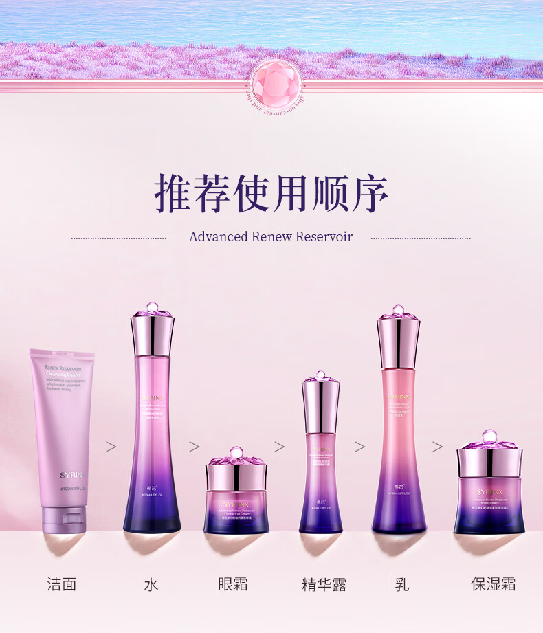 希芸（syrinx） 新幻时凝润时光水乳套装抗初衰老紧致淡纹补水保湿妈妈护肤品 【滋润型/礼盒】5件套-干皮推荐