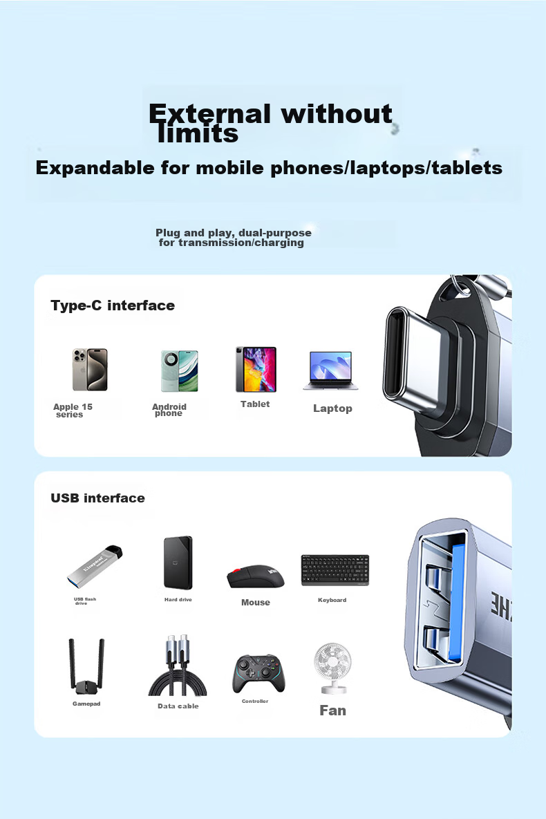 Переходник Type-C на USB 3.2