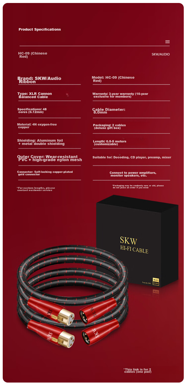 Кабель SKW XLR