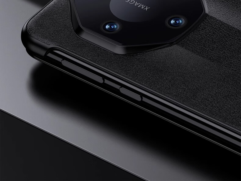 Чехол ZhengJian для Huawei Mate60 RS Porsche Design, флип-чехол с окном Smart View, из натуральной кожи, полная защита, противоударный, рубиново-красный