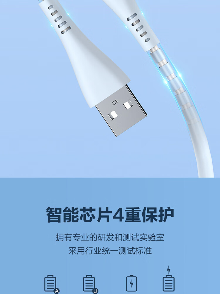 惠寻 京东自有品牌苹果数据线适用于14 Pro Max/ 13 12Pro充电线PVC材质