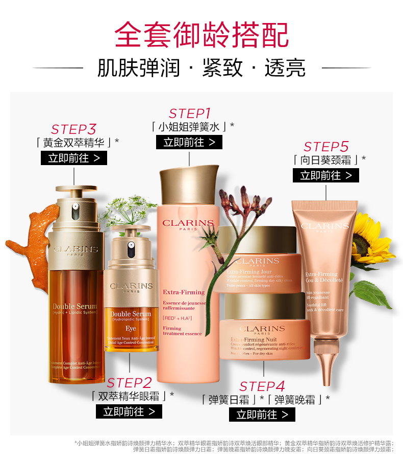 娇韵诗焕颜2件套(日霜50ml+晚霜50ml)抗皱保湿面霜滋润护肤品女神节礼物